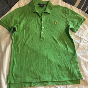 Ralph Lauren Sport Green Slim Fit Polo sz medium